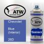 Preview: Chevrolet, Blue (Interior), 26D: 400ml Sprühdose, von ATW Autoteile West.